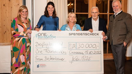 One Foundation unterstützt Franz-Beckenbauer-Stiftung