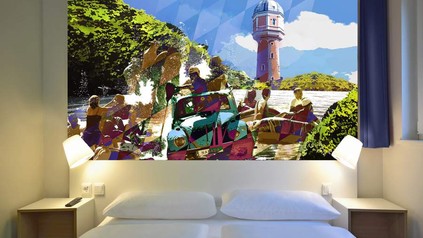 Ein Zimmer im B&B Neu Ulm