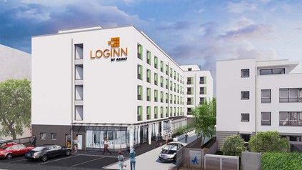 Rendering des Loginn Hotel Stuttgart-Korntal