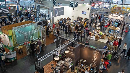 Aufnahme der Messehalle bei der HOGA