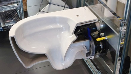 Querschnitt des Geberit iCon WCs