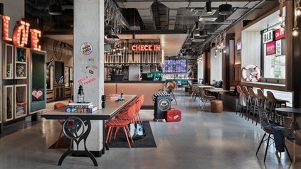 Lobby des Moxy Bremen