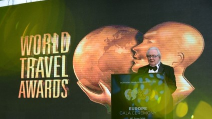 Graham Cooke, Gründer der World Travel Awards, bei der Preisverleihung der Europe Gala Ceremony 2019 auf Madeira