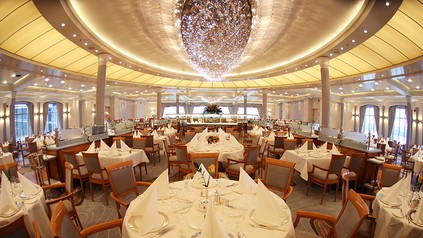 Der Speisesaal der MS Europa