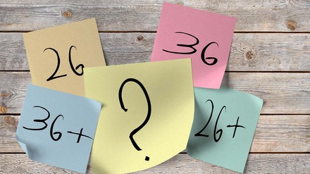 Post-its mit den unterschiedlichen Corona-Maßnahmen: 2G, 3G, 2Gplus