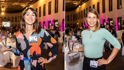 Olga Heuser von DialogShift und Meike Schmid von Hotelbird