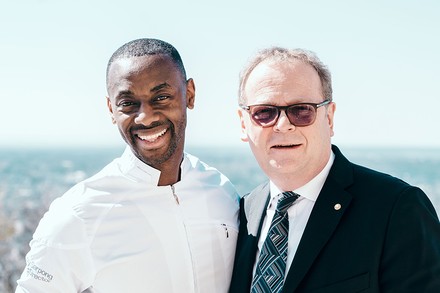 Sternkoch Anthony Sarpong und General Manager Michael Kain