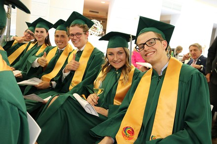 Die Abschlusschüler einer Akademie