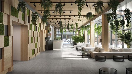 Lobby des Dormero Hoho Wien