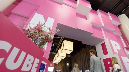 Der Messestand von Pink Cube auf der Internorga
