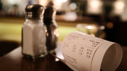 Ein Kassenbon mit ausgewiesener Mehrwertsteuer