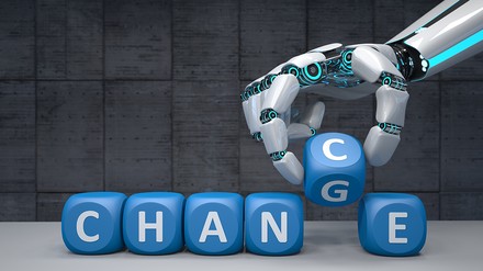 Roboter Hand Chance Change