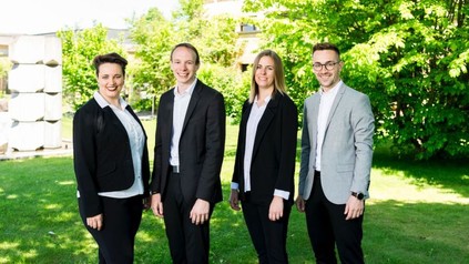 Natalie Blaser, Kevin Kregar, Michèle Knecht und Colin Aeschlimann