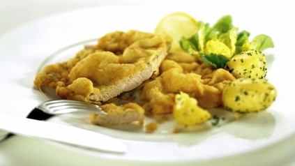 Schnitzel mit Kartoffeln