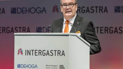 Fritz Engelhardt bei seiner Rede auf der INTERGASTRA