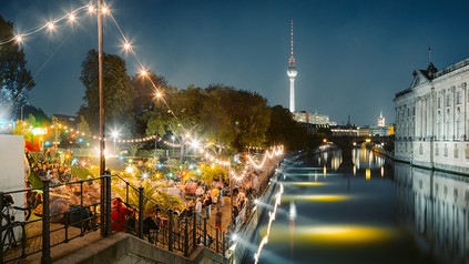 Berliner Strandbar an der Spree