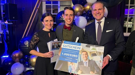 Linus Doufrain sicherte sich den zweiten Platz beim „Azubi-Contest“.