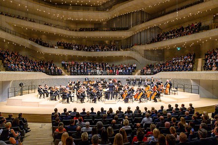 Eine Großveranstaltung in der Hamburger Elbphilharmonie