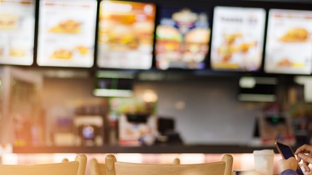 Fast Food Restaurant Theke