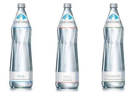 Drei Flaschen Gasteiner Wasser