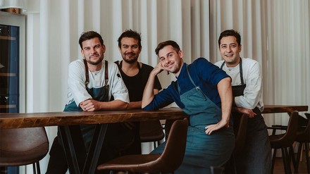 Konrad Most, Erico Alonzo, Tim Tanneberger und Edoardo di Stefano