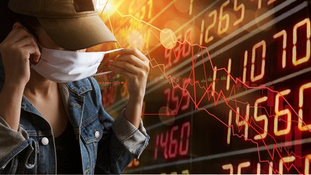 Ein Mann an der Börse