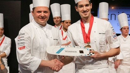 Mario Garcia mit Franck Giovannini bei der Preisübergabe