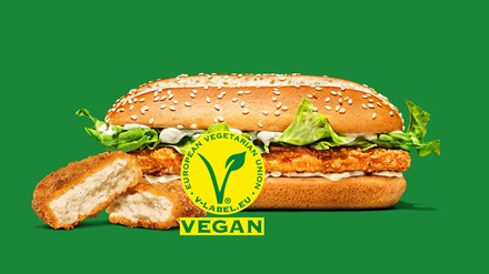 Plant-based Long Chicken mit V-Label