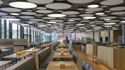 Mehr Buchungen generieren Die neue Betriebsgastronomie bei Vector in Regensburg entsteht nach dem Vorbild des ersten Mitarbeiterrestaurants in Stuttgart.