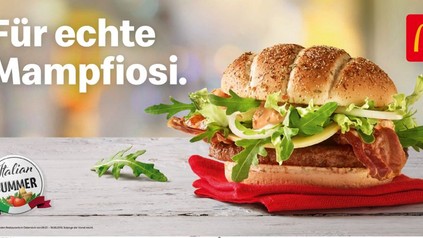 Mc Donalds Werbetafel