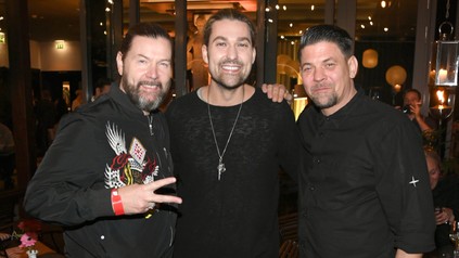 Rea Garvey (links), David Garret (mitte) und Tim Mälzer (rechts).