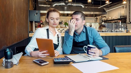 Gastronomen in einem Restaurant
