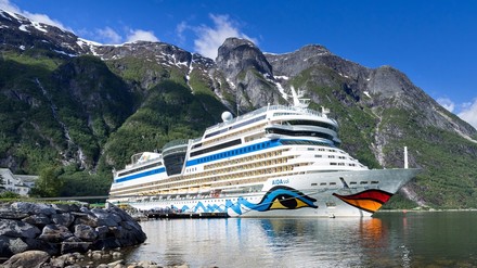 Ein Kreuzfahrtschiff von AIDA