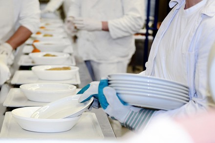 Eine Großküche im Gefängnis