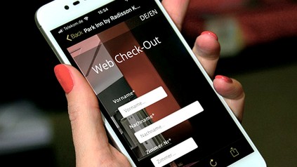 Online Check-In mit Handy