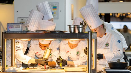 Zusammen zum Erfolg - eine wahnsinnige Teamleistung der Deutschen Kochnationalmannschaft bei der Koch-WM in Luxemburg.