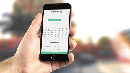 Blick in das Reservierungsystem von gastronovi