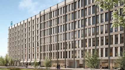 HanseMerkur Grundvermögen erwirbt Mixed-Use-Immobilie am Frankfurter Flughafen vom Projektentwickler GBI.