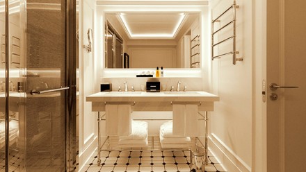 So sieht das Badezimmer im neuen Sofitel aus.