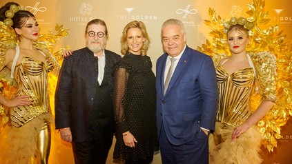 V. l. n. r.: Dirk Iserlohe (Aufsichtsratschef der Dorint Gruppe), Daniela Fette (Generalmanagerin Hotel Kö59 Düsseldorf) und Jörg T. Böckeler (CEO Dorint Gruppe)