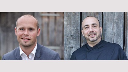 Stefan Köhler (l.) und Spitzenkoch Thilo Bischoff (r.) vom Restaurant Bischoffs Haus am See