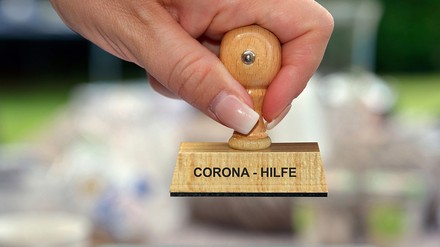 Stempel Corona Hilfe