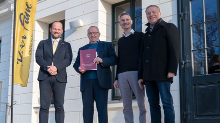 Patrick Junge, Dr. Till Backhaus, Alexander Prüß und Christoph Seite.