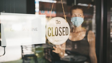 Ein geschlossenes Restaurant