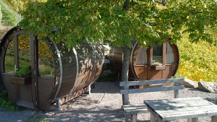 Weinfass der Familie Wild