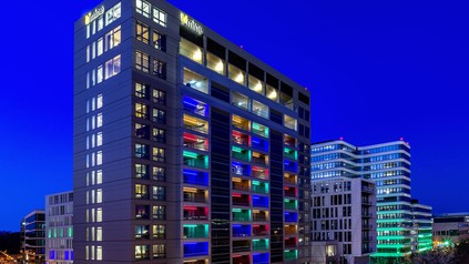 Außenansicht vom Hotel Hotel b'mine Frankfurt Airport.