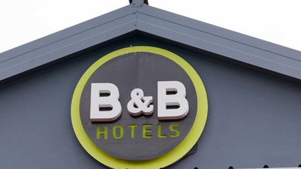 Bordeaux , Aquitaine / France - 09 24 2019 : B&B sign facade and logo of a B and B hotel