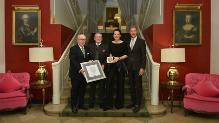 V. l.: Hans G. Platz, Konrad Pötzel, Dr. Caroline von Kretschmann, Klaus-Günther Wiesler