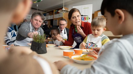 Manne Lucha, Christoph Strauch und Sarah Wiener