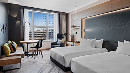 Zimmer im Mountain Hub by Hilton Munich Airport
